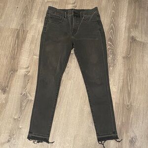 Express Women's Dark Gray Skinny Jeans